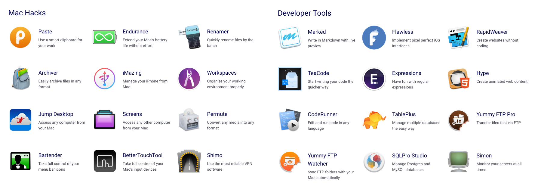 Mac Apps For Web Developers